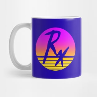 Retro Rx Sunset - Pink to Yellow Graphic Mug